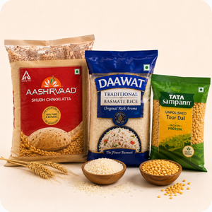 Atta, Rice & Dal