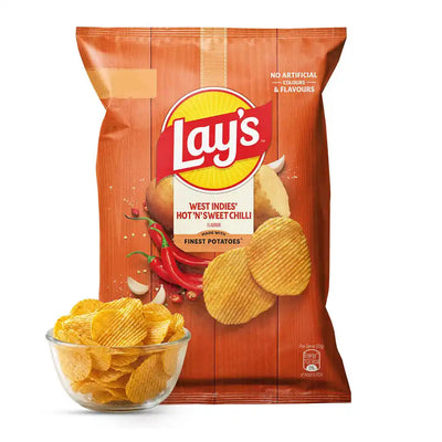 Lay's West Indies Hot 'n' Sweet Chilli | Potato Chips (48 g)