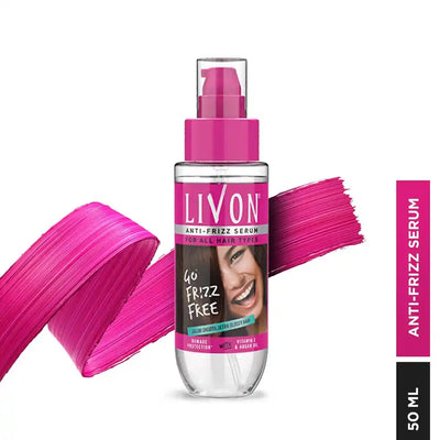 Livon Serum For Frizz-Free Smooth Hair With Argan Oil & Vitamin E 50 ml