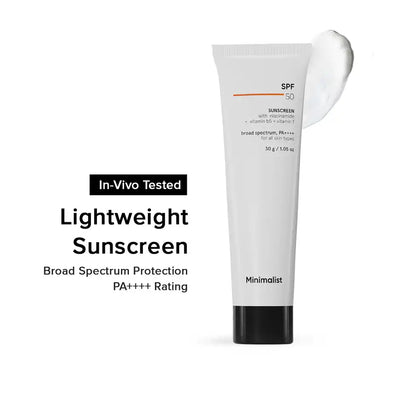 Minimalist SPF 50 Multi Vitamin Sunscreen | In-vivo tested 30g