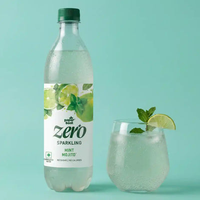 Paper Boat Zero Sugar Mint Mojito Sparkling Water | Sugar Free Cocktail Mixer (600 ml)