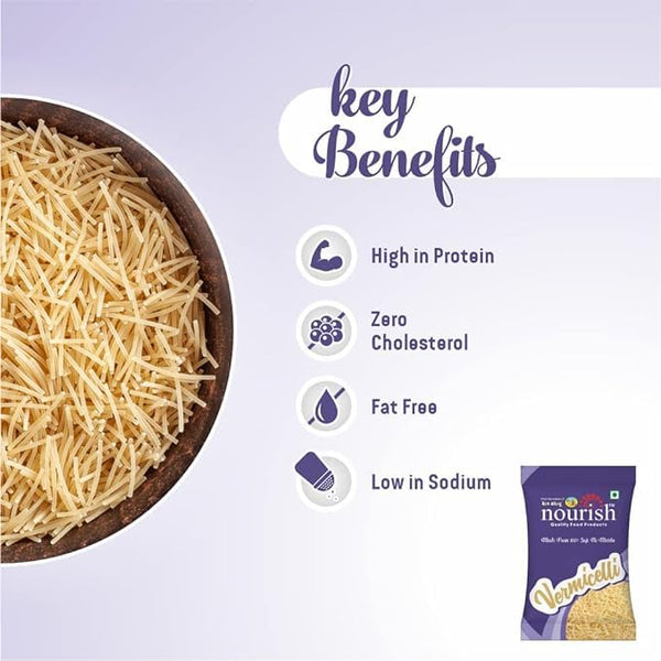 Nourish Vermicelli 450g Pouch | Seviyan/Semiya | Sevai
