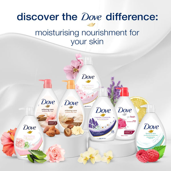 Dove Relaxing Shea Butter Body Wash 1L