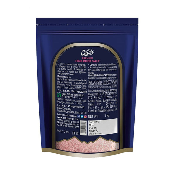 Catch Premium Iodized Pink Rock Salt (1 kg)
