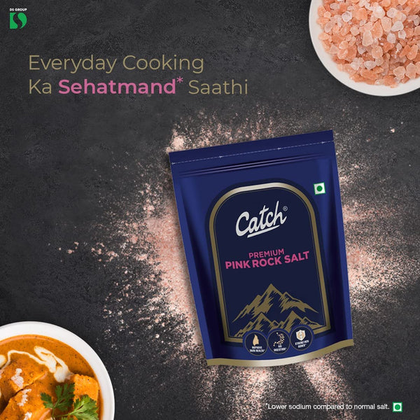 Catch Premium Iodized Pink Rock Salt (1 kg)