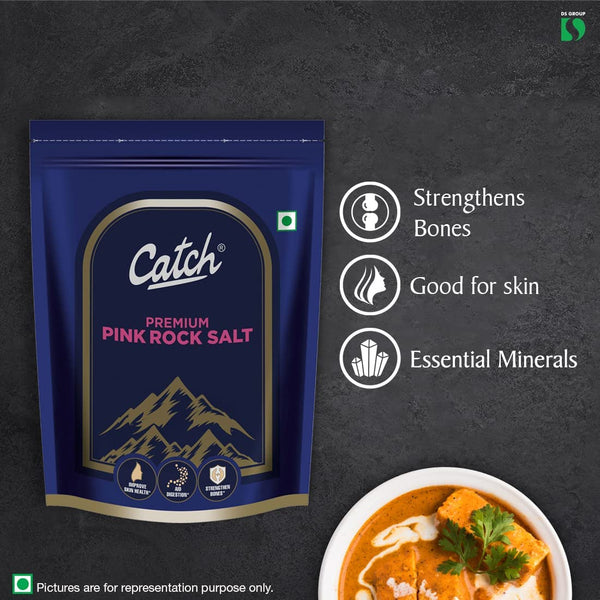 Catch Premium Iodized Pink Rock Salt (1 kg)