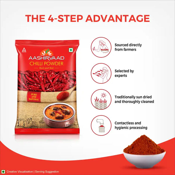 Aashirvaad Red Chilli Powder | Lal Mirch Powder 100g