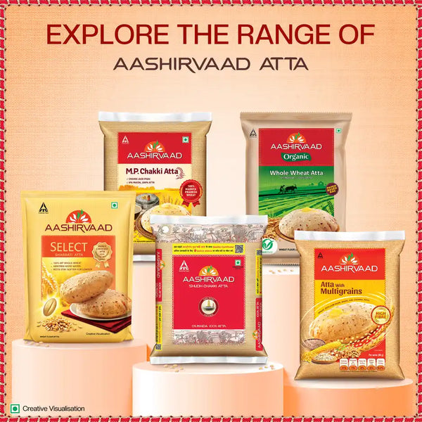 Aashirvaad Shudh Chakki Atta | Pure Atta 0% Maida (5 kg)
