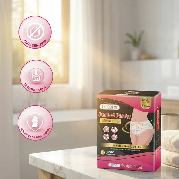 Lakons Period Panty Premium – M-L | Pack of 5
