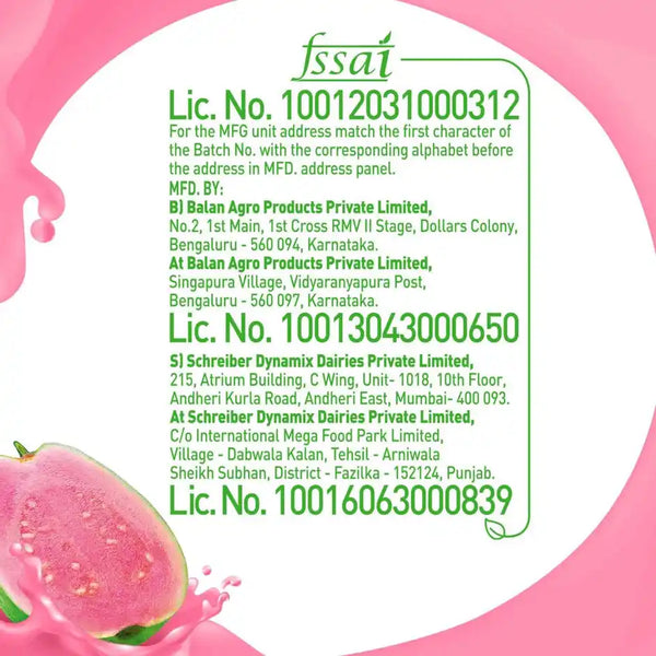 B Natural Guava Juice, Vitamin C & E 1L