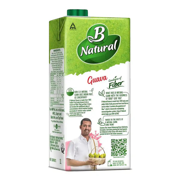 B Natural Guava Juice, Vitamin C & E 1L