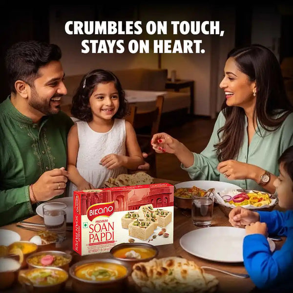 Bikano Premium Soan Papdi | Traditional Indian Sweet 500g