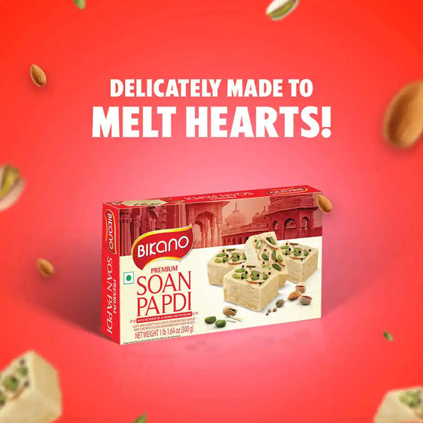 Bikano Premium Soan Papdi | Traditional Indian Sweet 500g