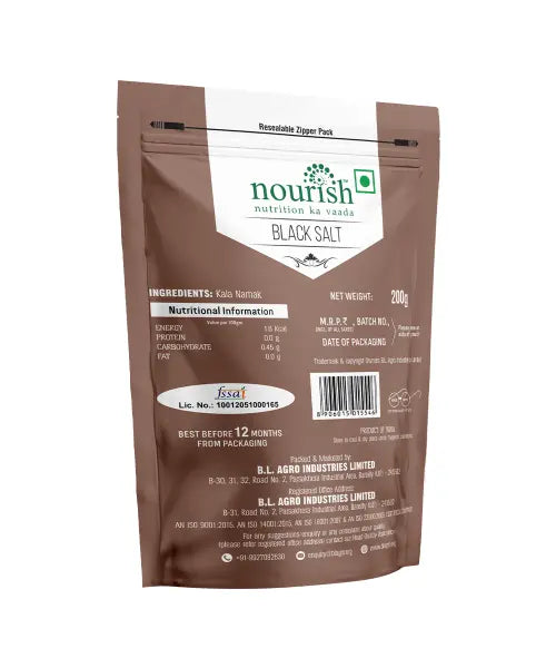 Nourish Black Salt 200 grams