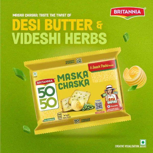 Britannia 50-50 Maska Chaska Biscuit 300g