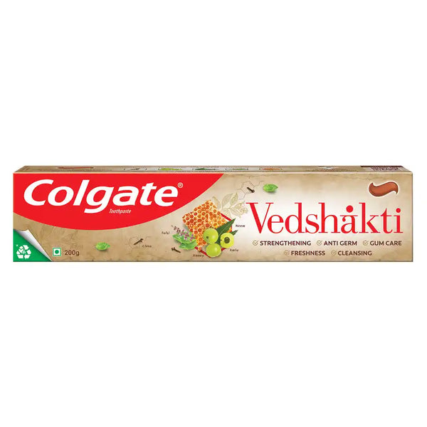 Colgate Vedshakti Anti-Bacterial Toothpaste For Whole Mouth Health With Neem, Clove And Honey 200g