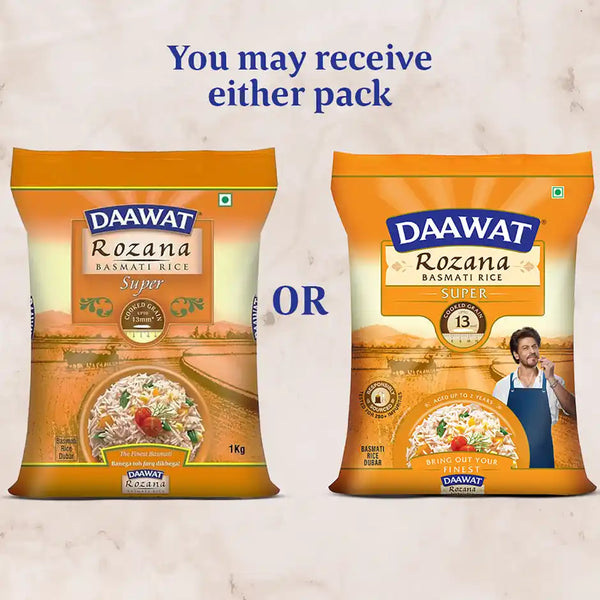 Daawat Rozana Super Basmati Rice | Medium Grain (5 kg)