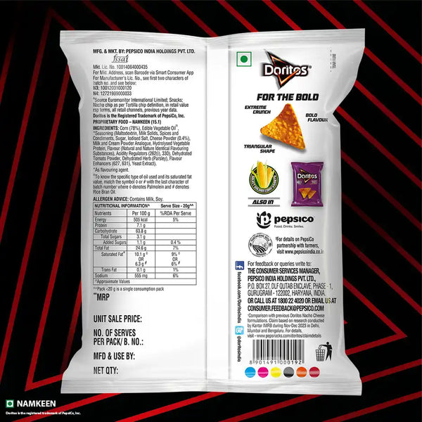 Doritos Nachos Cheese Flavour | Tortilla Corn Chips