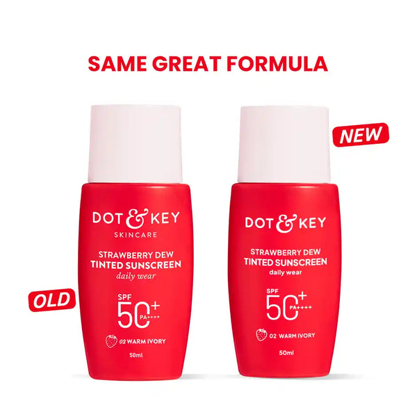 Dot & Key Strawberry Dew Tinted Sunscreen Spf 50+ Pa++++ - 02 Warm Ivory (50 ml)