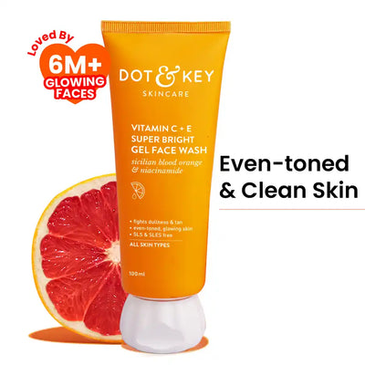 Dot & Key Vitamin C + E Super Bright Gel Face Wash (100 ml)