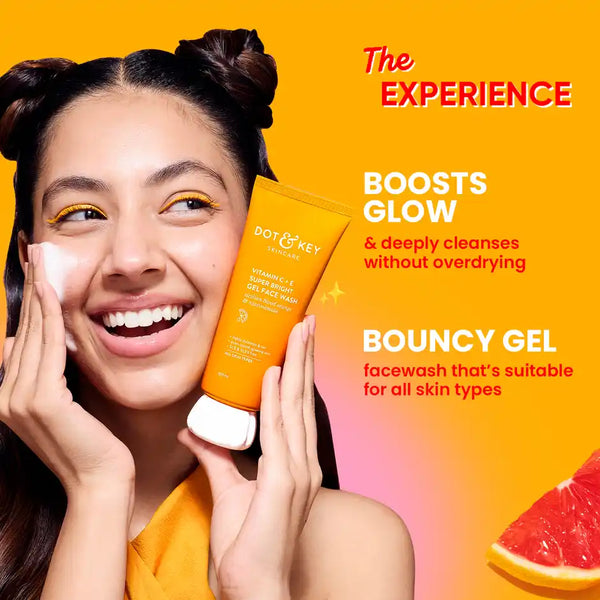 Dot & Key Vitamin C + E Super Bright Gel Face Wash (100 ml)