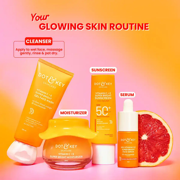 Dot & Key Vitamin C + E Super Bright Gel Face Wash (100 ml)