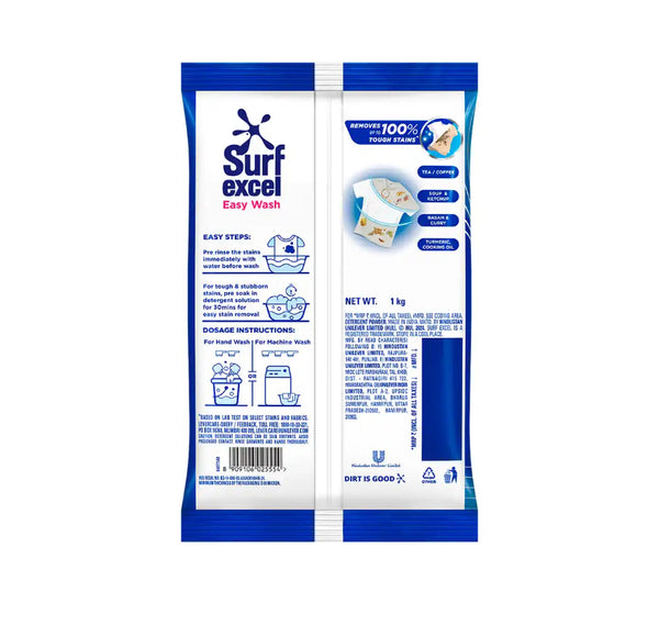 SURF EXCEL EASY WASH     Pack Size: 1 kg
