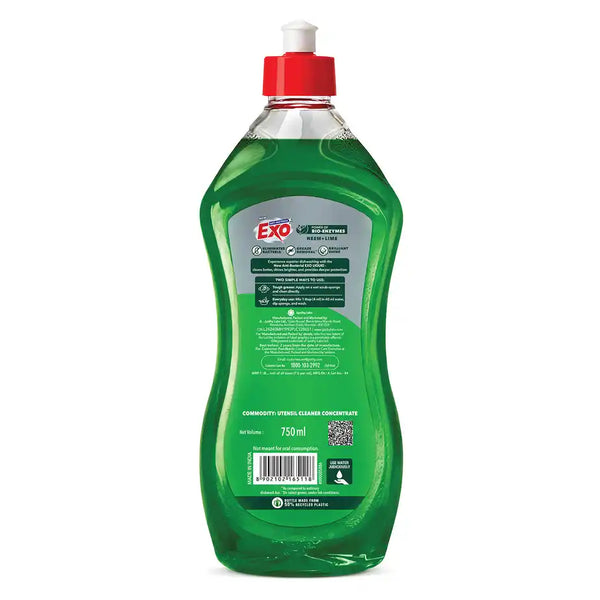 Exo Neem & Lime Anti Bacterial Dishwash Liquid | 750ml
