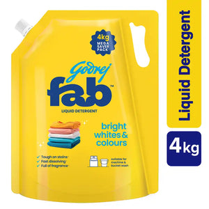 Godrej Fab Liquid Detergent Refill Pouch for Machine 4kg