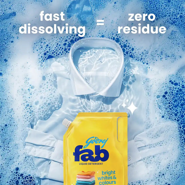 Godrej Fab Liquid Detergent Refill Pouch for Machine 4kg