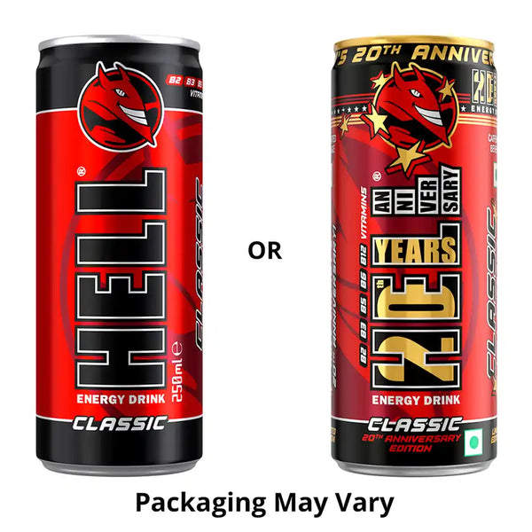 HELL Energy Drink | Classic | Canned Beverage 250