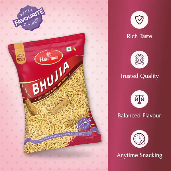 Haldiram's Bhujia | Spicy & Crunchy Snack 200g