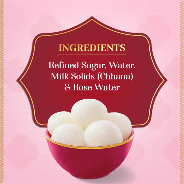 Haldiram's Rasgulla | Soft & Juicy Sweet 1.25kg