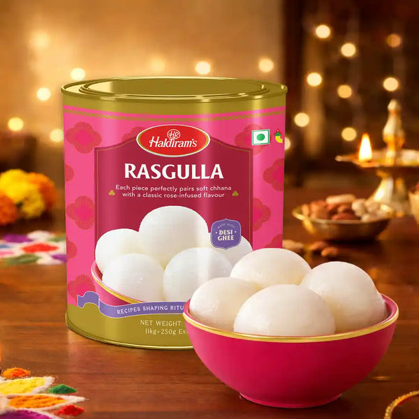 Haldiram's Rasgulla | Soft & Juicy Sweet 1.25kg