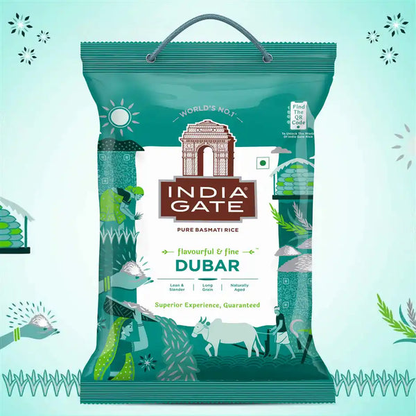 India Gate Dubar Basmati Rice | Long Slender Grains 5kg