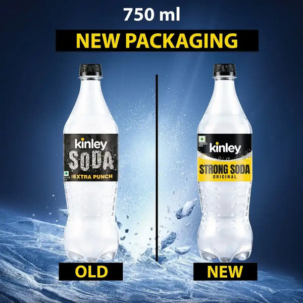 Kinley Soda | Carbonated Water | Club Soda | The Coca-Cola Company 750ml