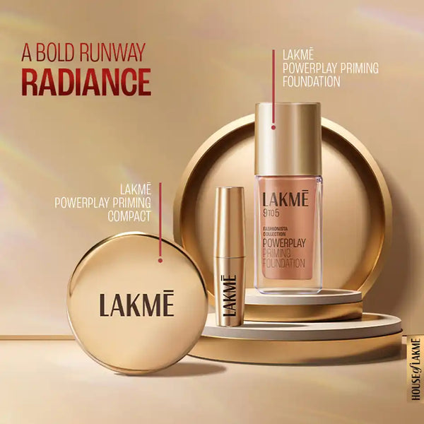 Lakme 9to5 Powerplay Priming Matte Lipstick, Lasts 16hrs, Nude Touch 3.6g