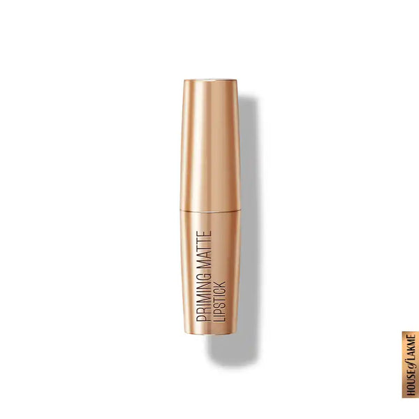 Lakme 9to5 Powerplay Priming Matte Lipstick, Lasts 16hrs, Nude Touch 3.6g