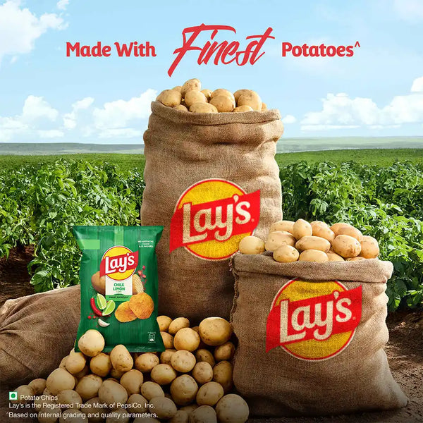 Lay's Chile Lemon Flavour | Crunchy Potato Chips (48 g or 52.9g)