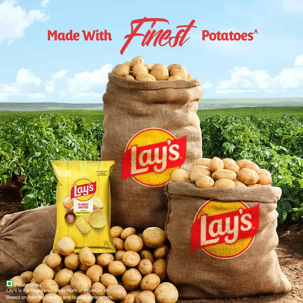 Lay's Classic Salted | Crunchy Potato Chips 82g