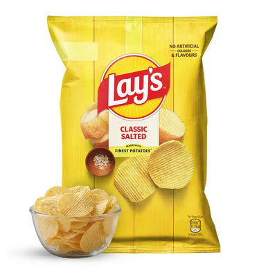 Lay's Classic Salted | Crunchy Potato Chips 82g