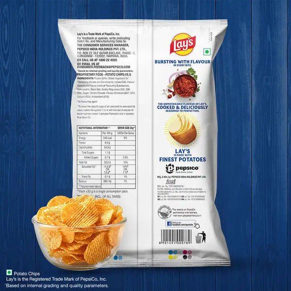 Lay's India's Magic Masala | Crunchy Potato Chips 82g
