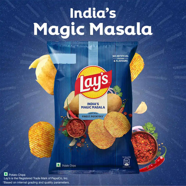 Lay's India's Magic Masala | Crunchy Potato Chips 82g