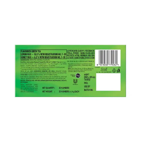 Lipton Honey Lemon Green Tea Bags 25pcs
