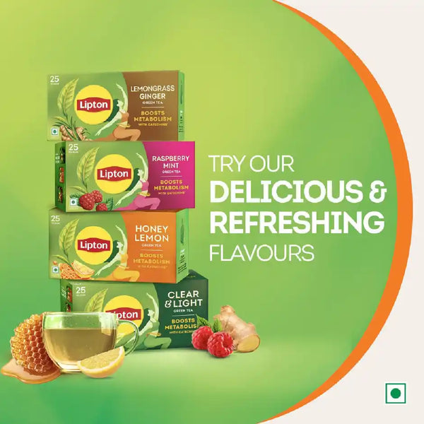 Lipton Honey Lemon Green Tea Bags 25pcs
