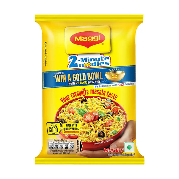 Maggi 2-Minute Masala Noodles 70g or 75g