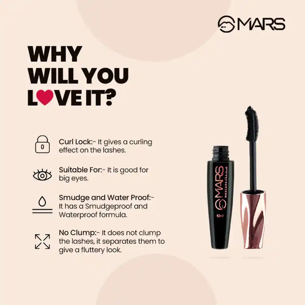MARS Cosmetics Fabulash Mascara 12 ml