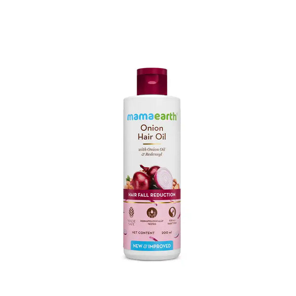 Mamaearth Onion Hair Oil For Hair Fall Control With Onion & Redensyl 200nl