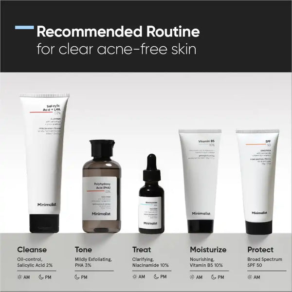 Minimalist Gel-based Moisturizer with 10% Vitamin B5 for Oily & Acne-Prone Skin (50 g)