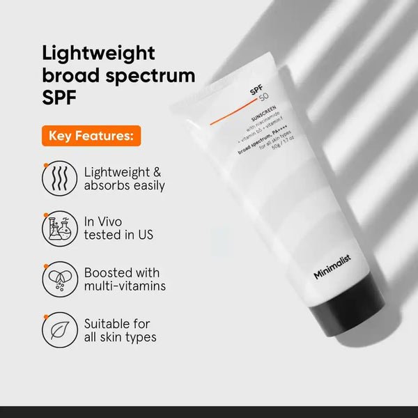 Minimalist Sunscreen SPF 50  Vitamin cream Sunscreen 50g